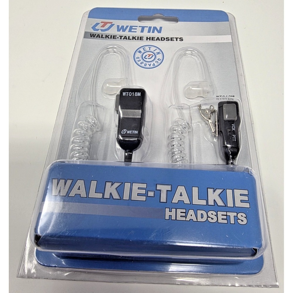 WETIN WT018M Walkie Talkie Headsets 2-Pack Hands-Free NEW OEM